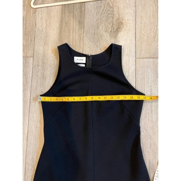 ST. JOHN COLLECTION black Sleeveless Knit Dress size 6 - Picture 12 of 13